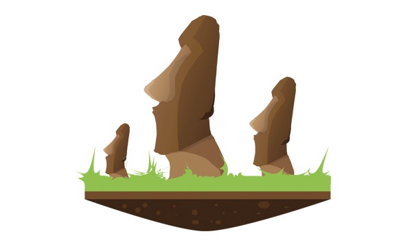Detail návrhu Easter Island