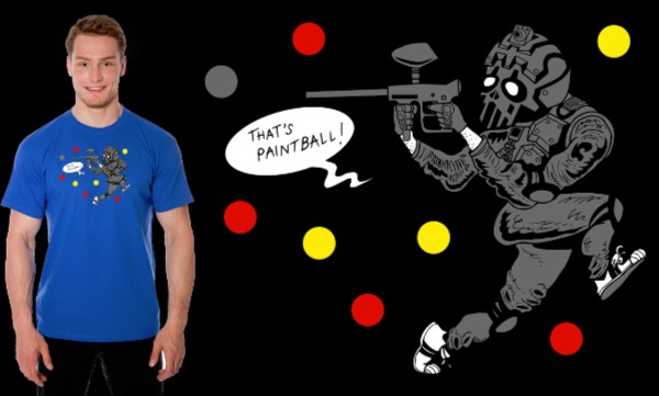Detail návrhu Vlhký koule smrti... To je paintball!