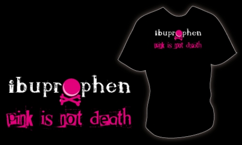 Detail návrhu ibuprophen - pink is not death