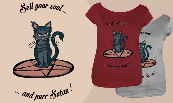 Detail návrhu Satan kitty