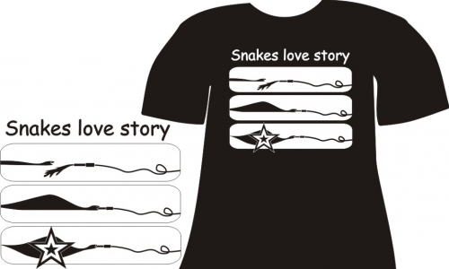 Detail návrhu Snakes love story