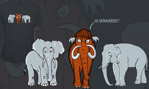 Detail návrhu Mamut a sloni