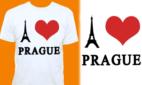 Detail návrhu I LOVE PRAGUE