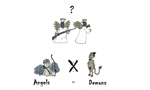 Detail návrhu Andělé nebo Démoni?