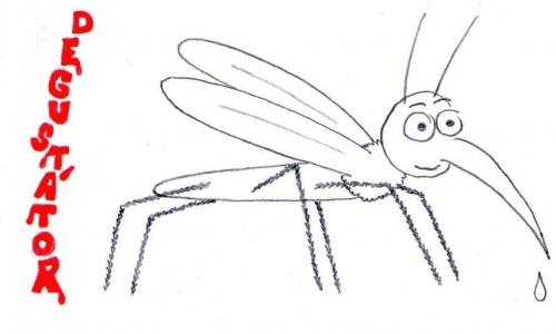 Detail návrhu komár - degustátor
