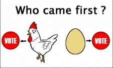 Who came first ?