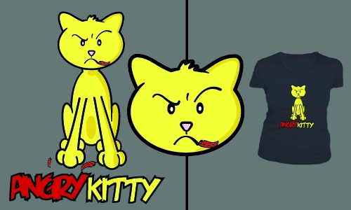 Detail návrhu Angry Kitty