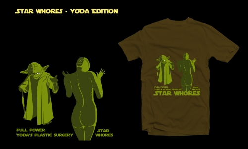 Detail návrhu Star Whores : Yoda edition