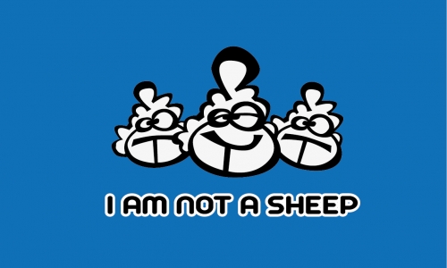 Detail návrhu i'am not a sheep