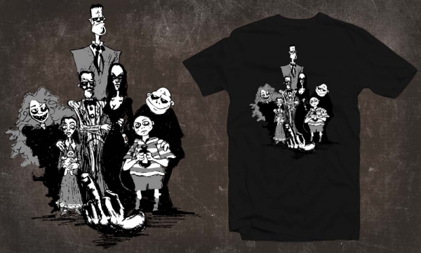 Detail návrhu Addams Family