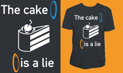 Detail návrhu The cake is a lie
