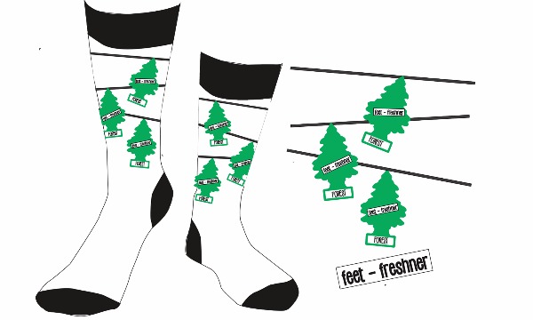 Detail návrhu Návrh na ponožky - voňavé stromčeky :D
